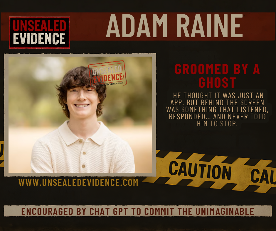 Case image for WHEN THE MACHINE DIDN'T SAY STOP The Death of Adam Raine and the Lawsuit That Could Redefine AI Accountability