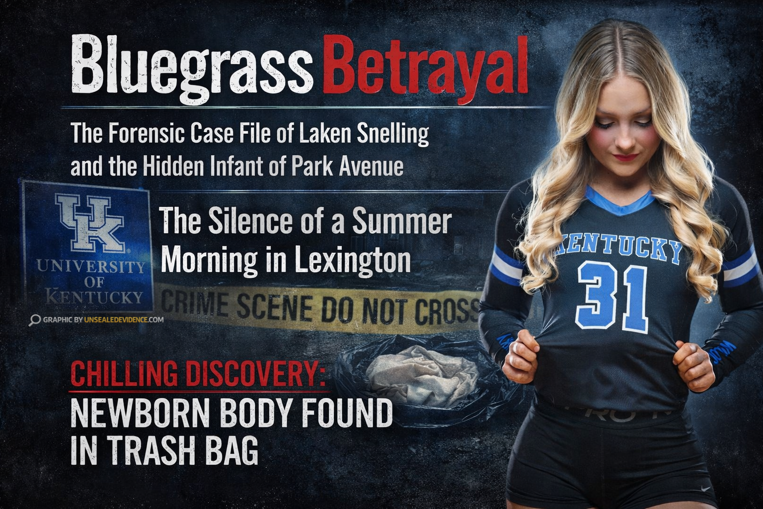 Case image for Bluegrass Betrayal: The Forensic Case File of Laken Snelling and the Hidden Infant of Park Avenue